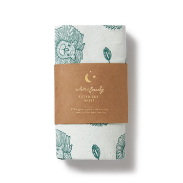 Wilson & Frenchy - Little Lion Organic Pointelle Cot Sheet